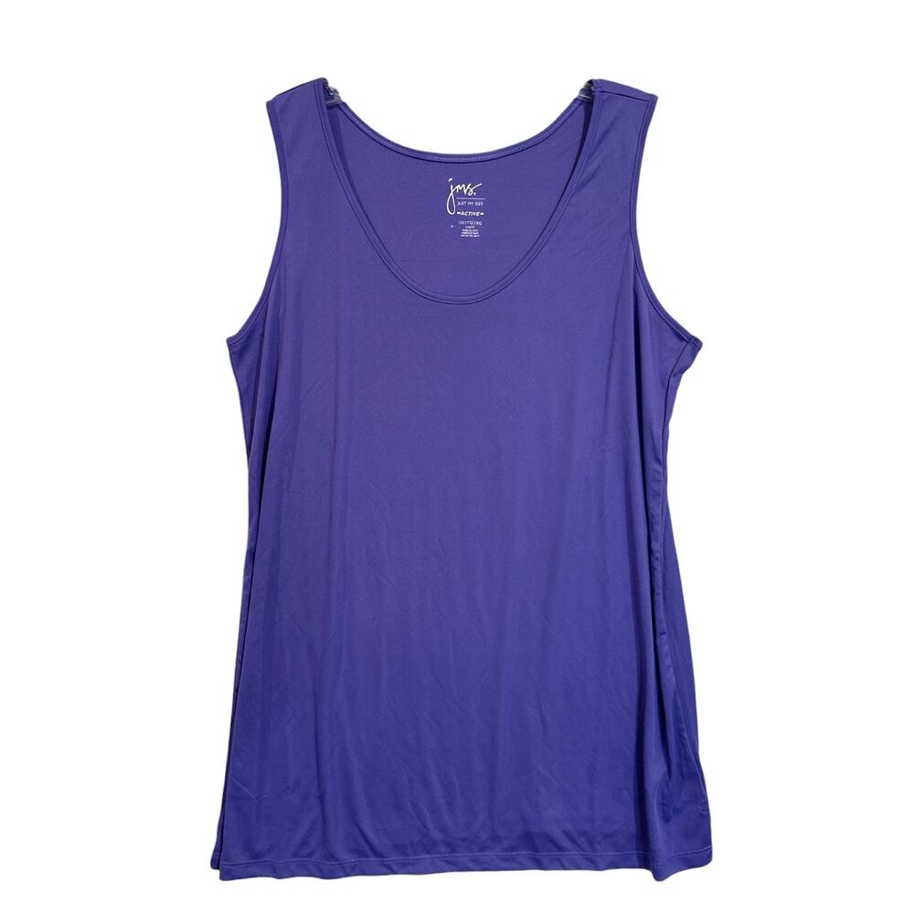 Just My Size Active CoolDri Tank Top Women’s 1X 16W Petal Purple Performance